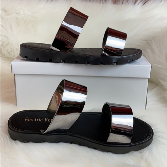 Electric Karma Pewter Sandal - Picture 2 of 4